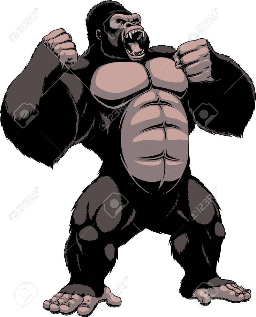 56095743-vector-illustration-ferocious-gorilla-screaming-on-a-white-background
