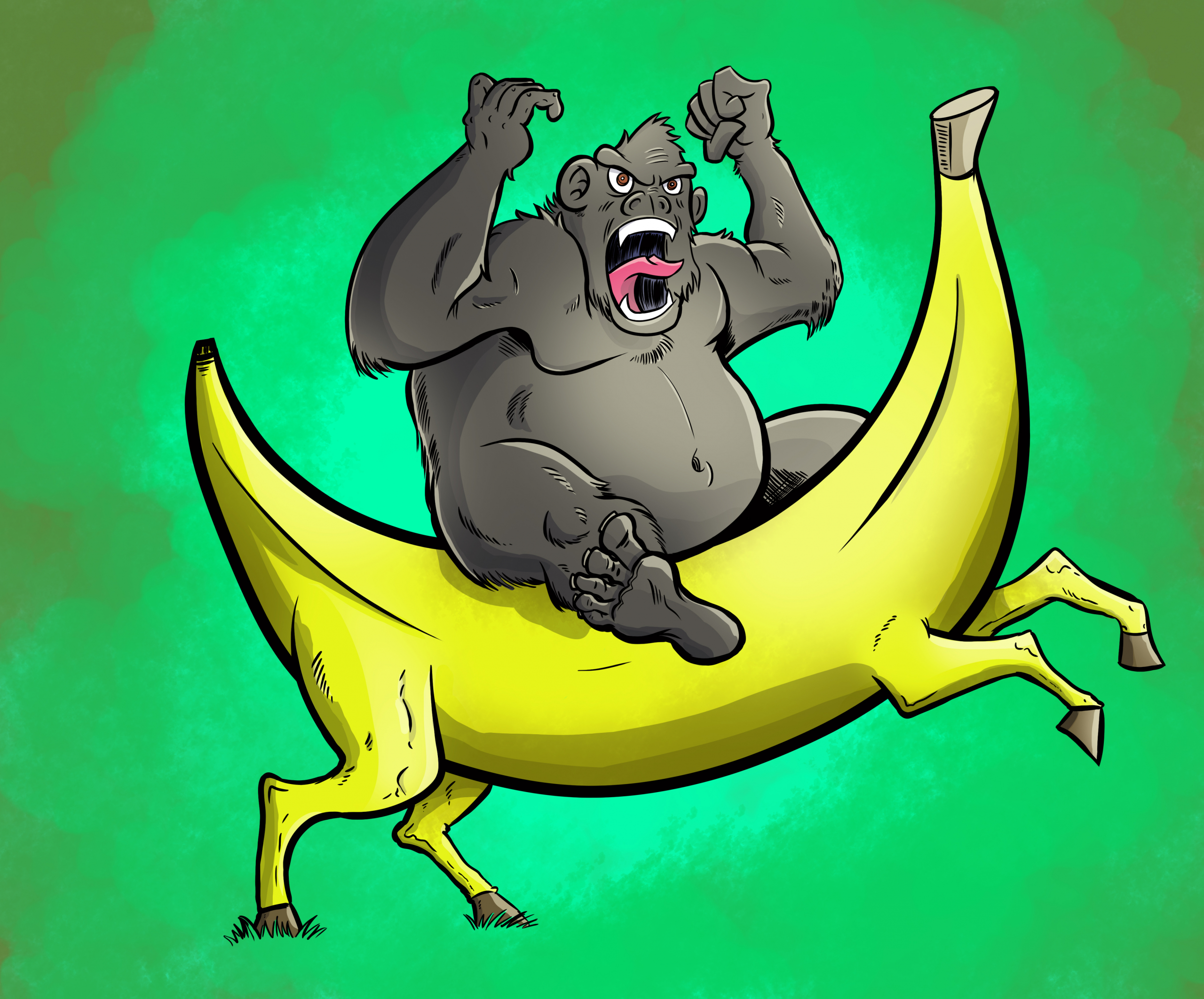 652476_crockercomics_gorilla-on-a-banana-horse